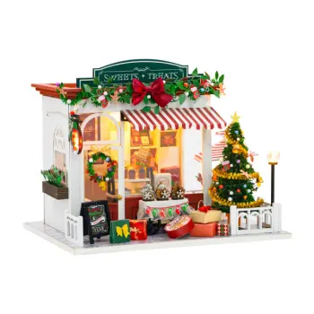 Miniatuurhuis Bouwpakket Medium - Kersthuisje Gingerbread Shop