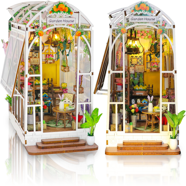 Book Nook Bouwpakket - Floral Corner