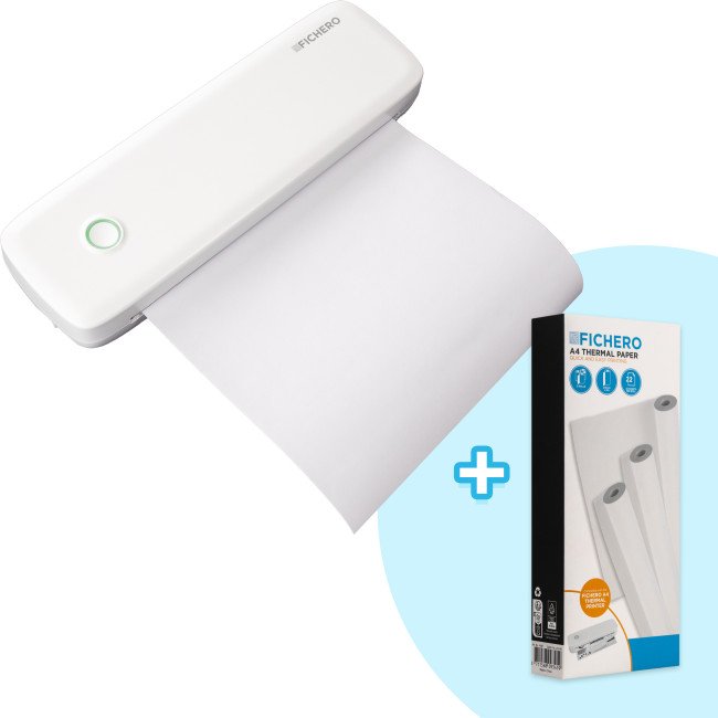 Thermische Printer - Combideal met 3x Papierrollen A4