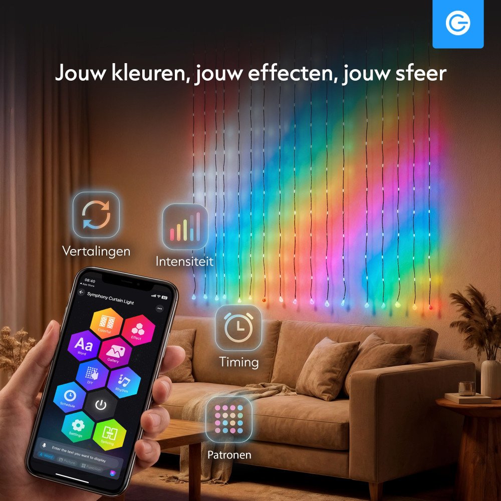 Smart LED Lichtgordijn