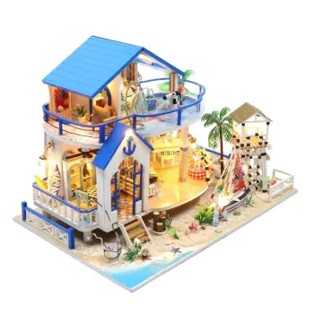 Miniatuurhuis Bouwpakket Groot - Strandhuis