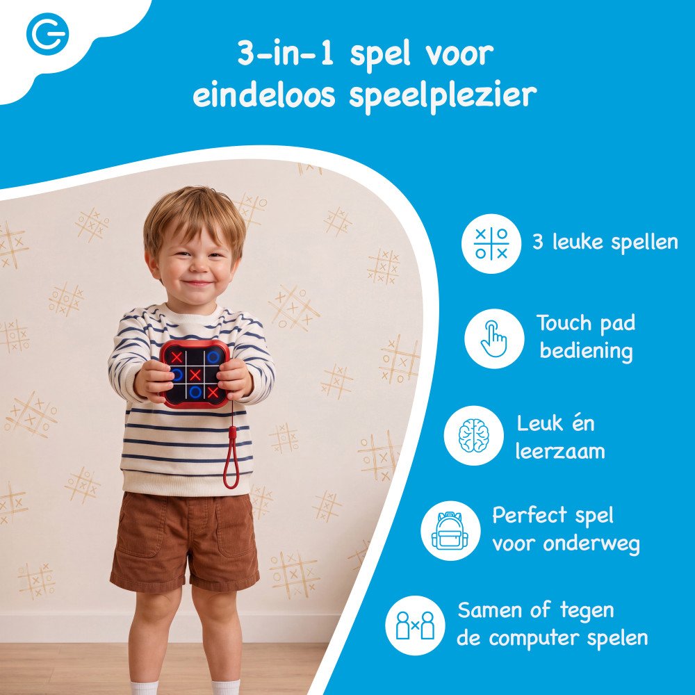 Boter Kaas en Eieren Spel - Rood